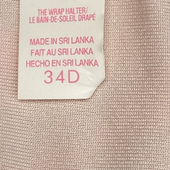 VICTORIA SECRET The Wrap Halter Bikini Top Multicolor 34D 56-7 - Picture 10 of 10